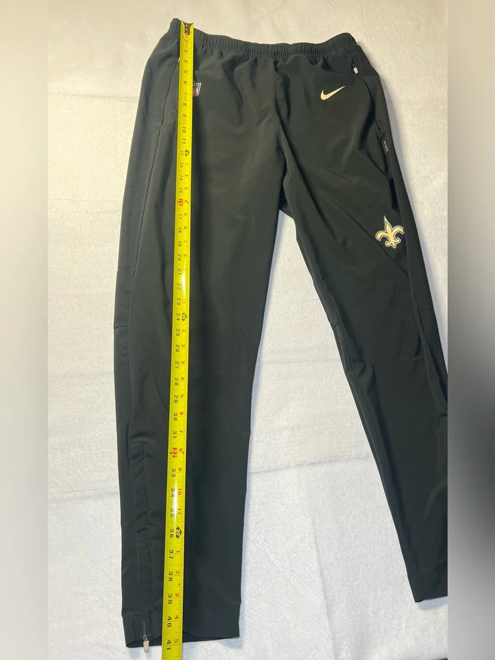 Nike New Orleans Saints NFL Men's Sideline Dri-FIT Training Pants, Black, Medium